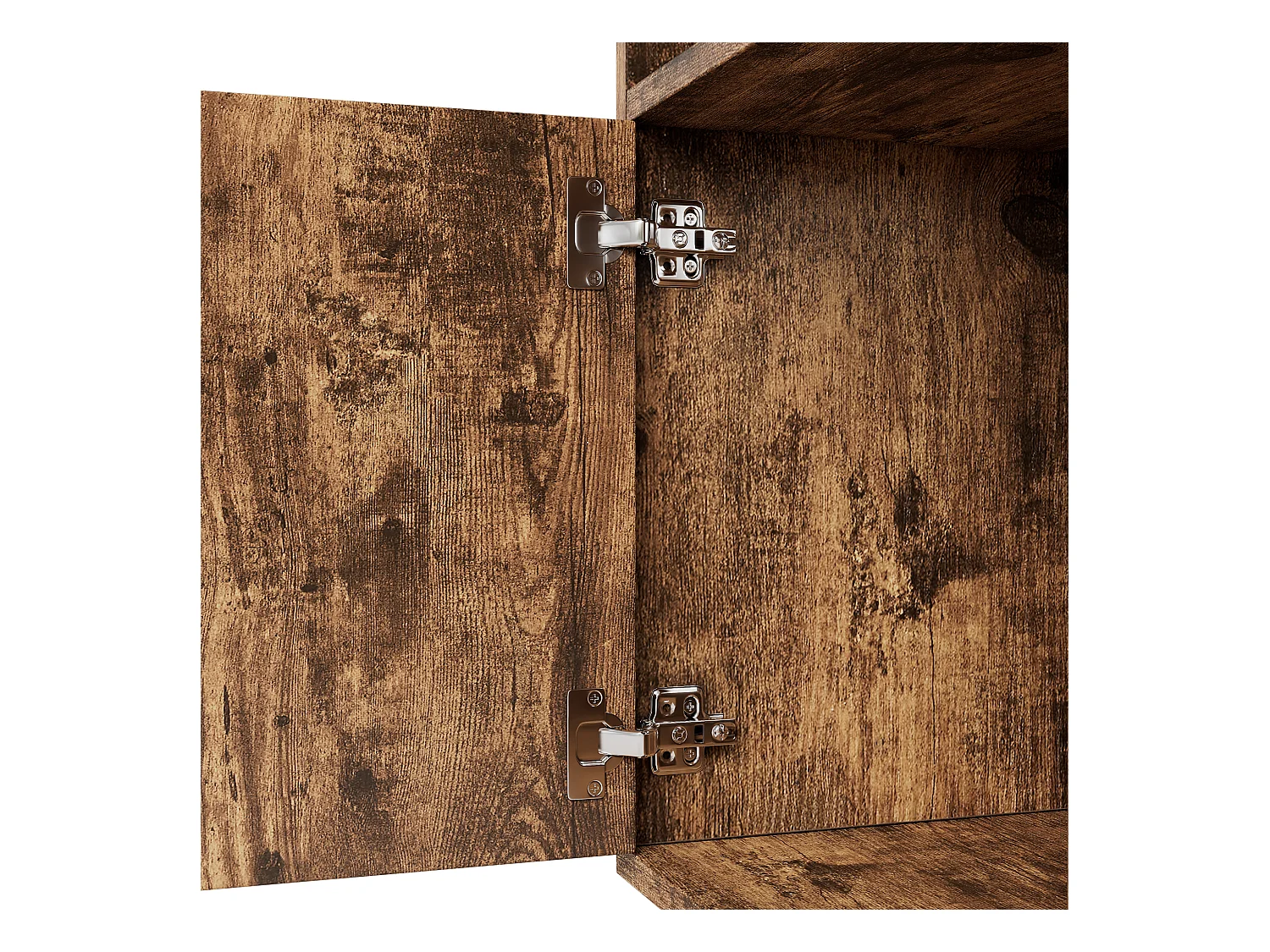 Bibliothèque 80x30x173cm - éclairage LED à changement de couleur - 2 portes - des compartiments de rangement - marron