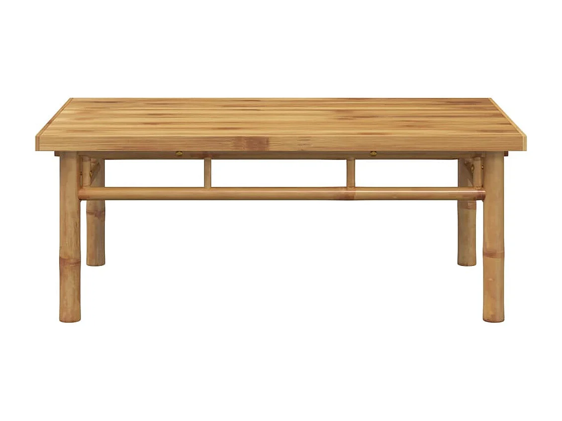 Table basse de salon bambou marron 90 x 50 x 35 cm DEC037223