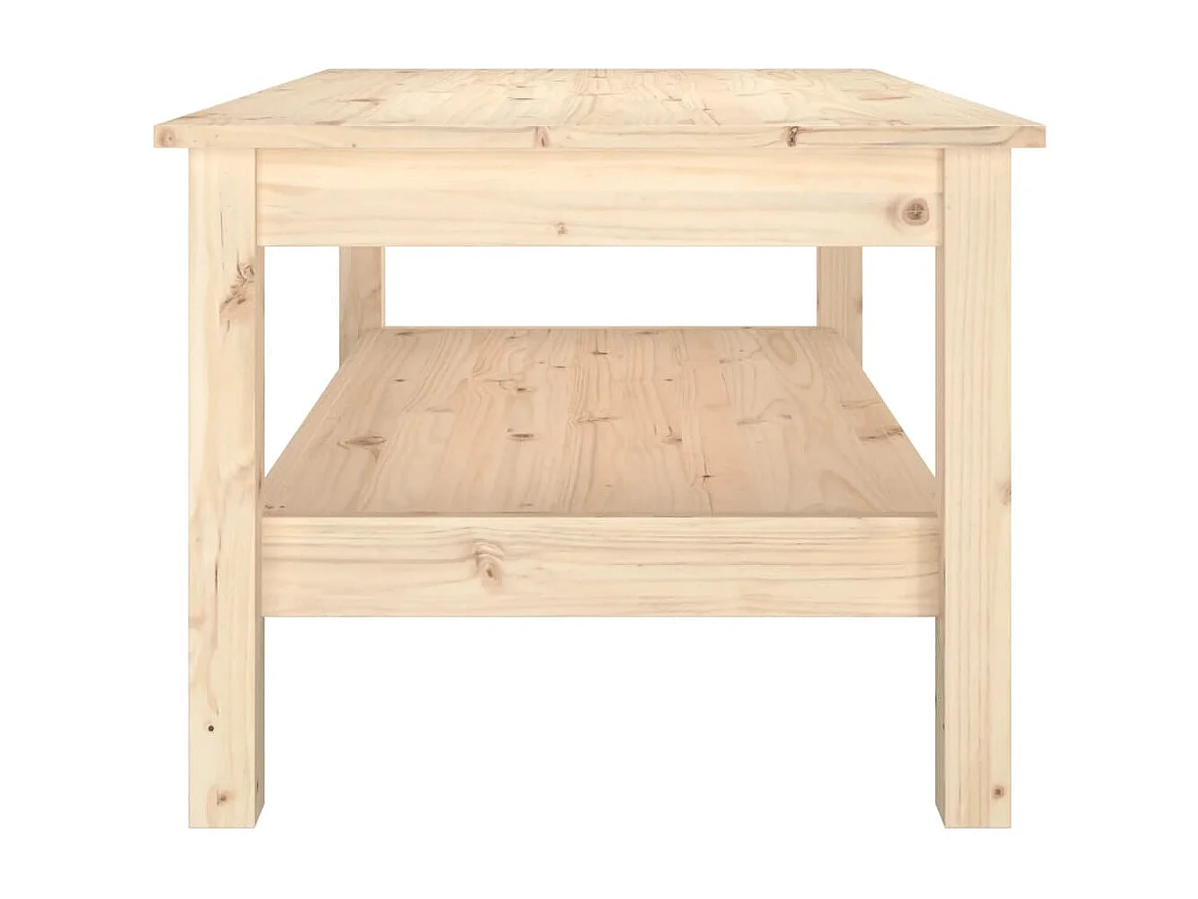 Table basse de salon bois marron 80 x 50 x 40 cm DEC037166