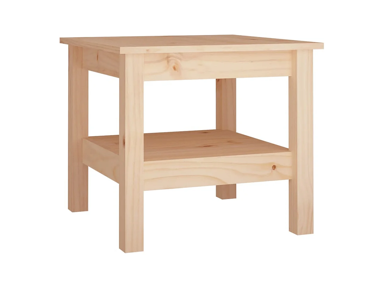 Table basse de salon bois marron 45 x 45 x 40 cm DEC037071