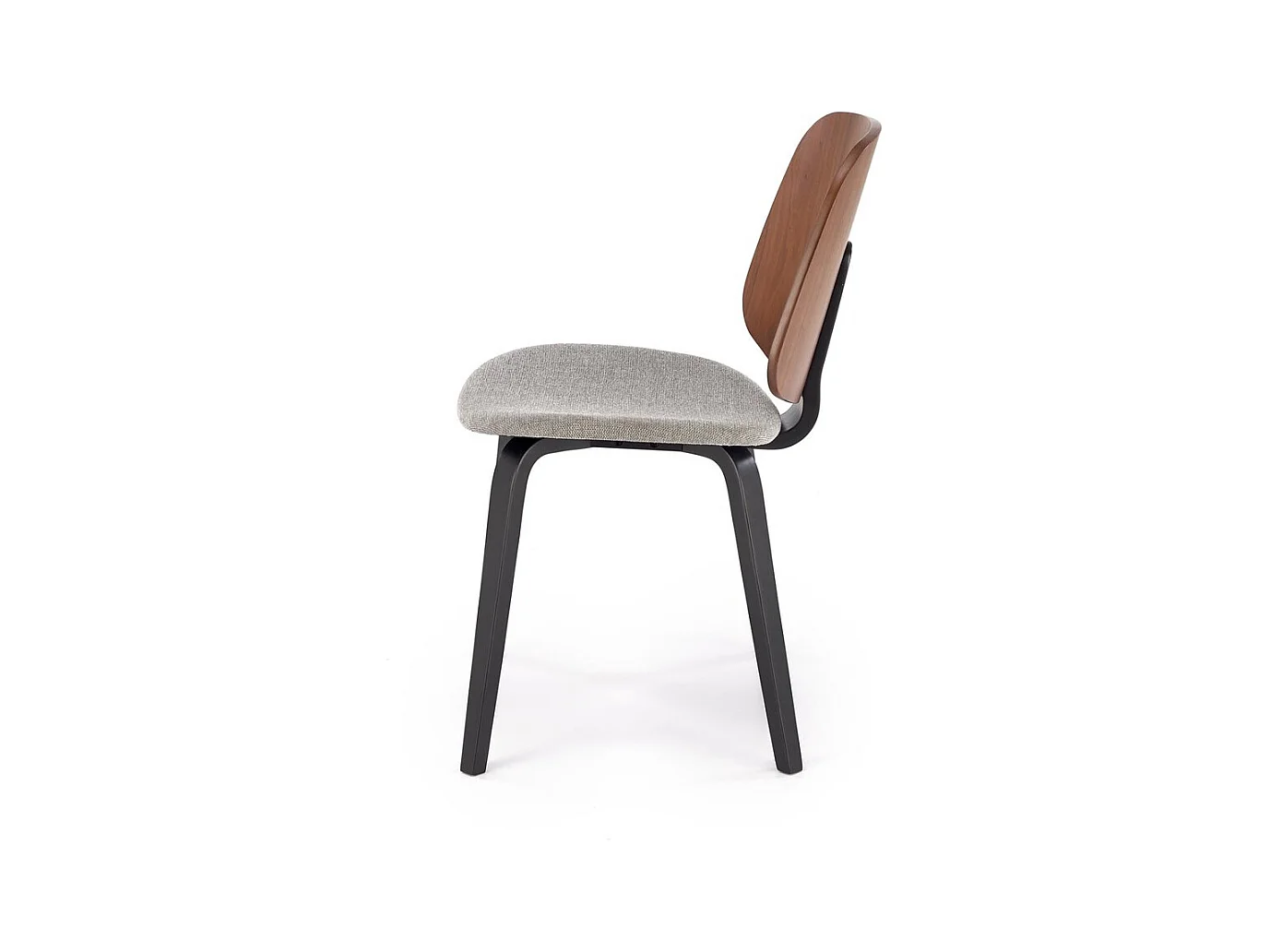 Chaise K 563/revêtement tissu bois/marron gris