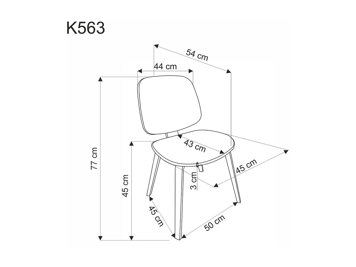 Stuhl K563/Stoffbezug&Holz/Braun&Grau
