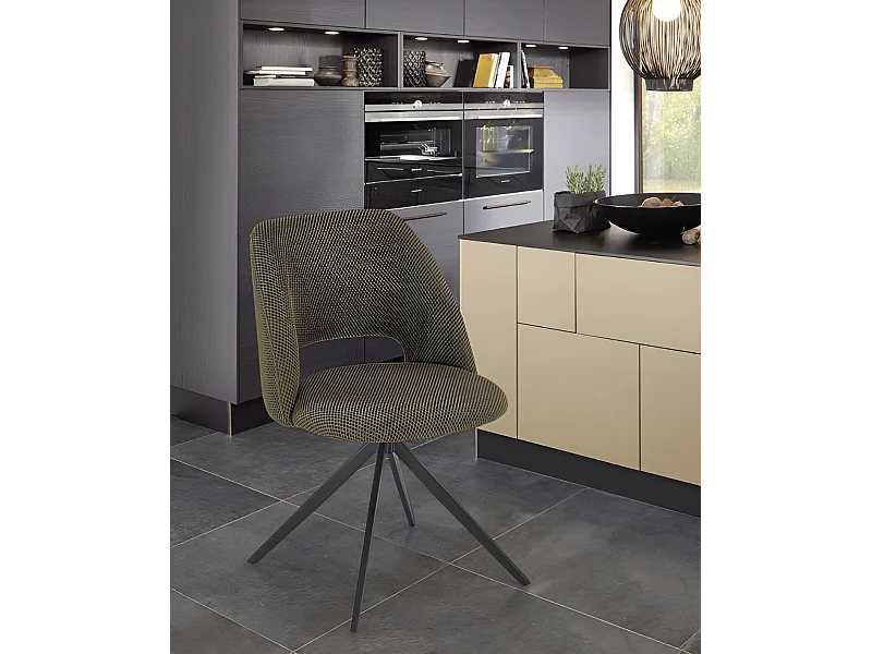 Stuhl K546/Stoffbezug/Drehfunktion/Grün