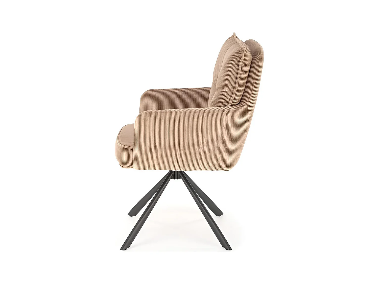 Stuhl K528/Drehfunktion/Stoffbezug/Braun