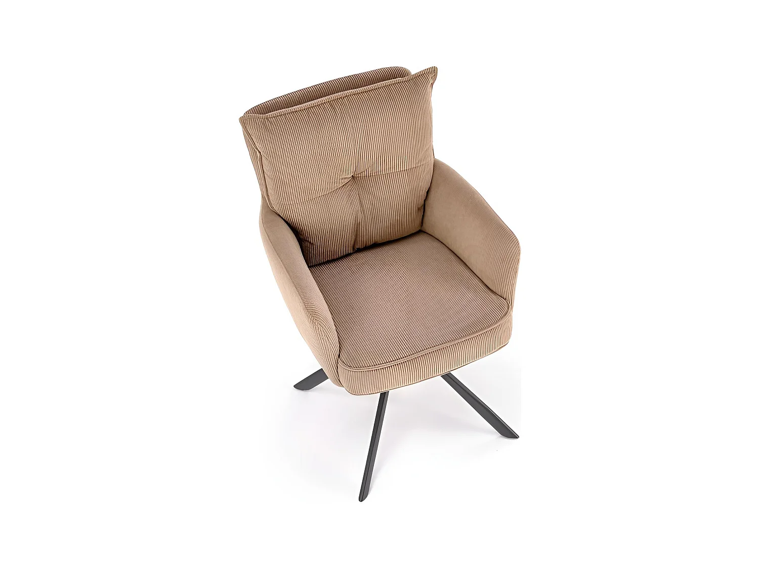 Stuhl K528/Drehfunktion/Stoffbezug/Braun