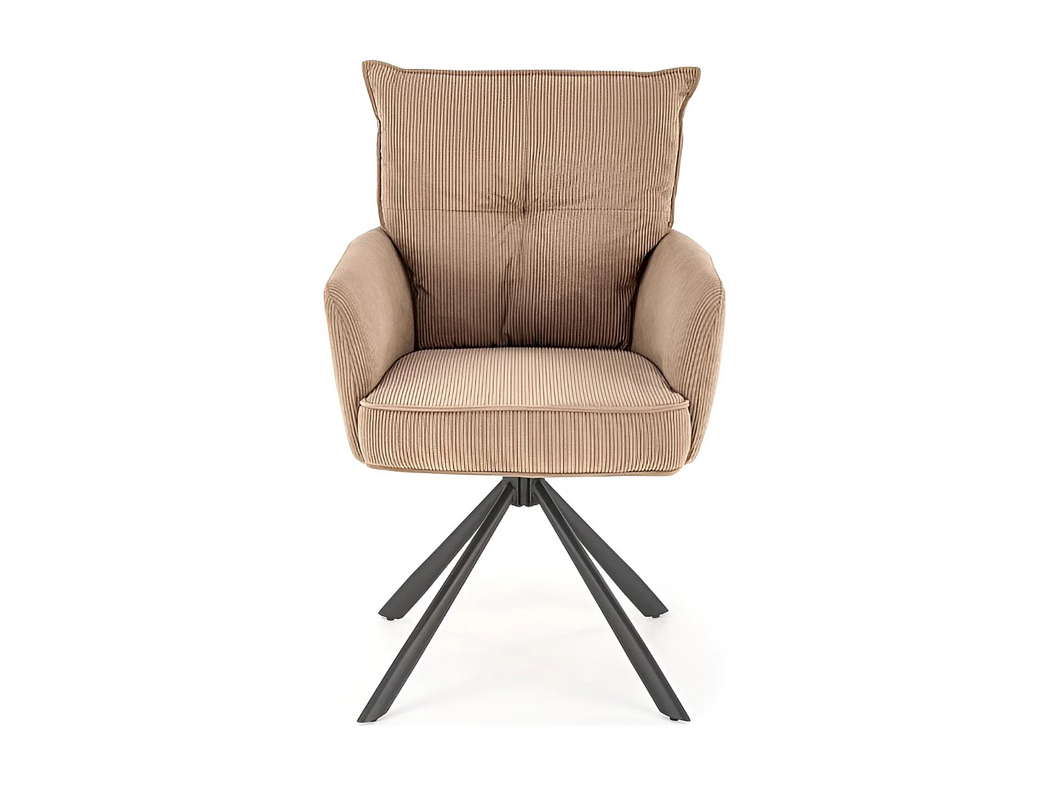 Chaise K528/Fonction pivotante/Revêtement en tissu/Marron