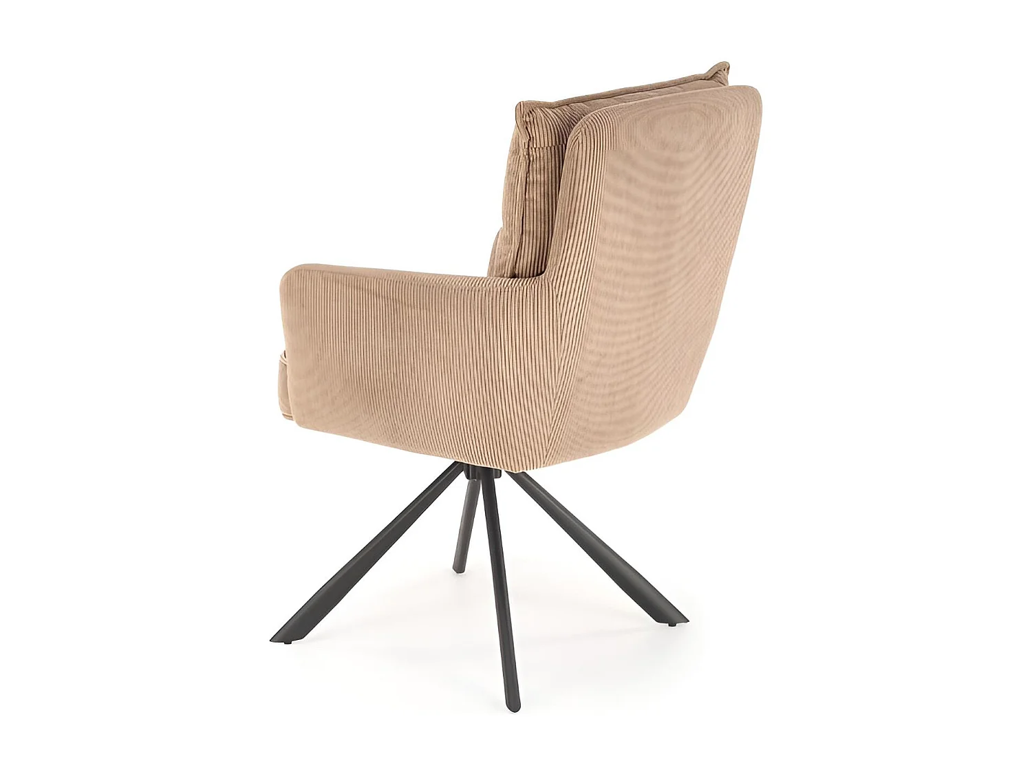 Chaise K528/Fonction pivotante/Revêtement en tissu/Marron