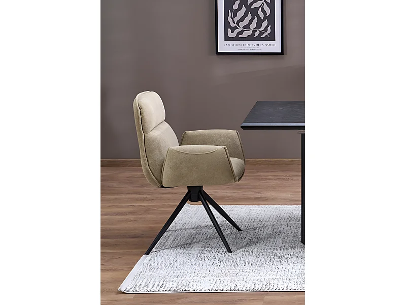 Stuhl K574/Stoffbezug/Drehfunktion/Beige