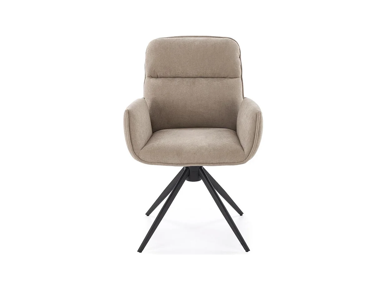 Sedia K574/Rivestimento in tessuto/Funzione girevole/Beige