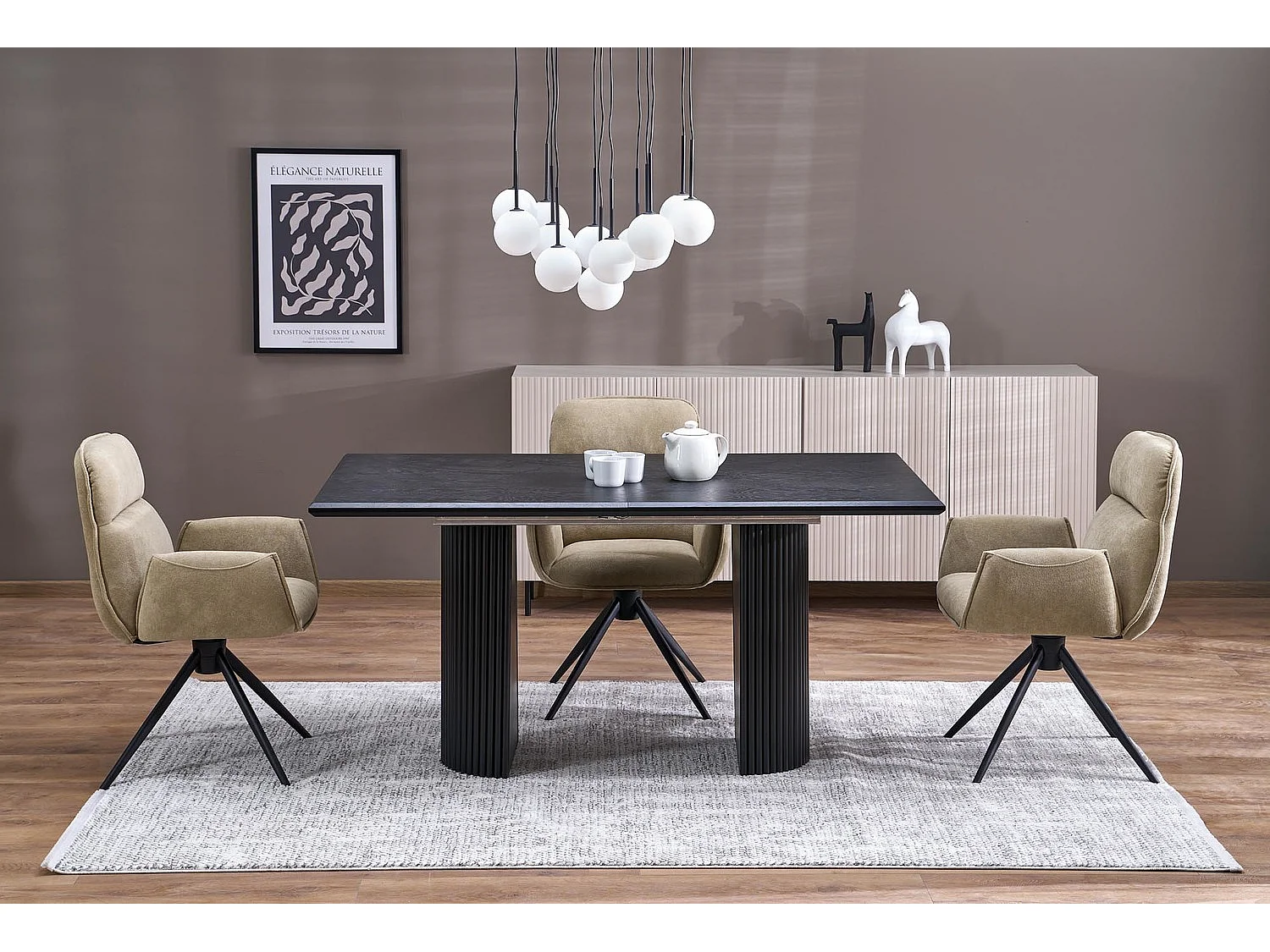 Stuhl K574/Stoffbezug/Drehfunktion/Beige