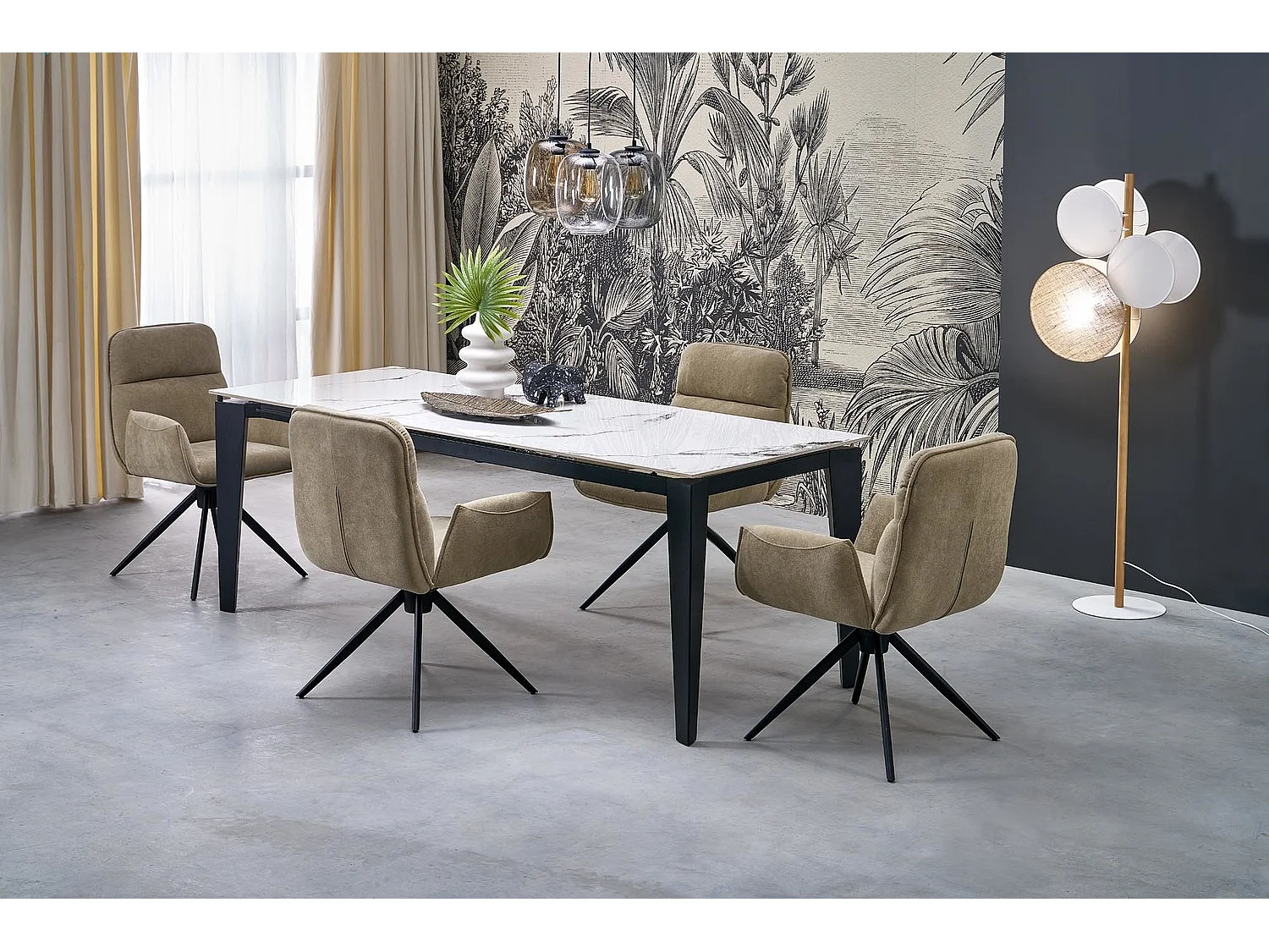 Stuhl K574/Stoffbezug/Drehfunktion/Beige