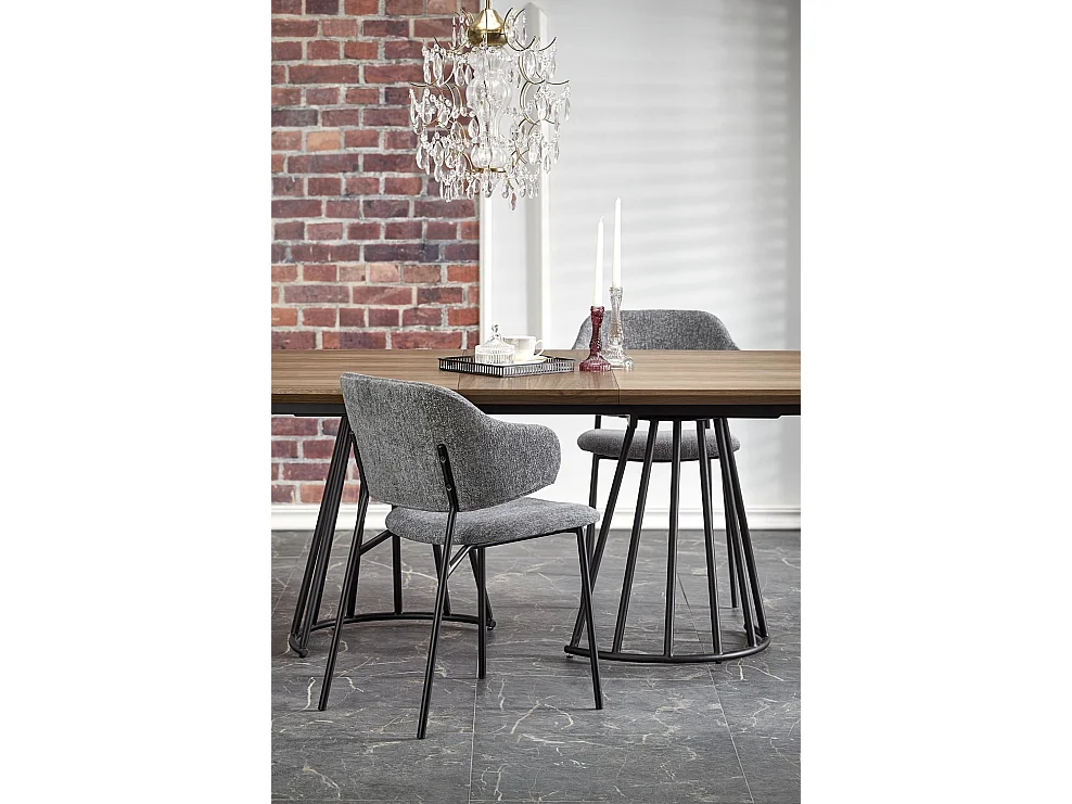 Chaise K497/Housse en tissu/ Gris