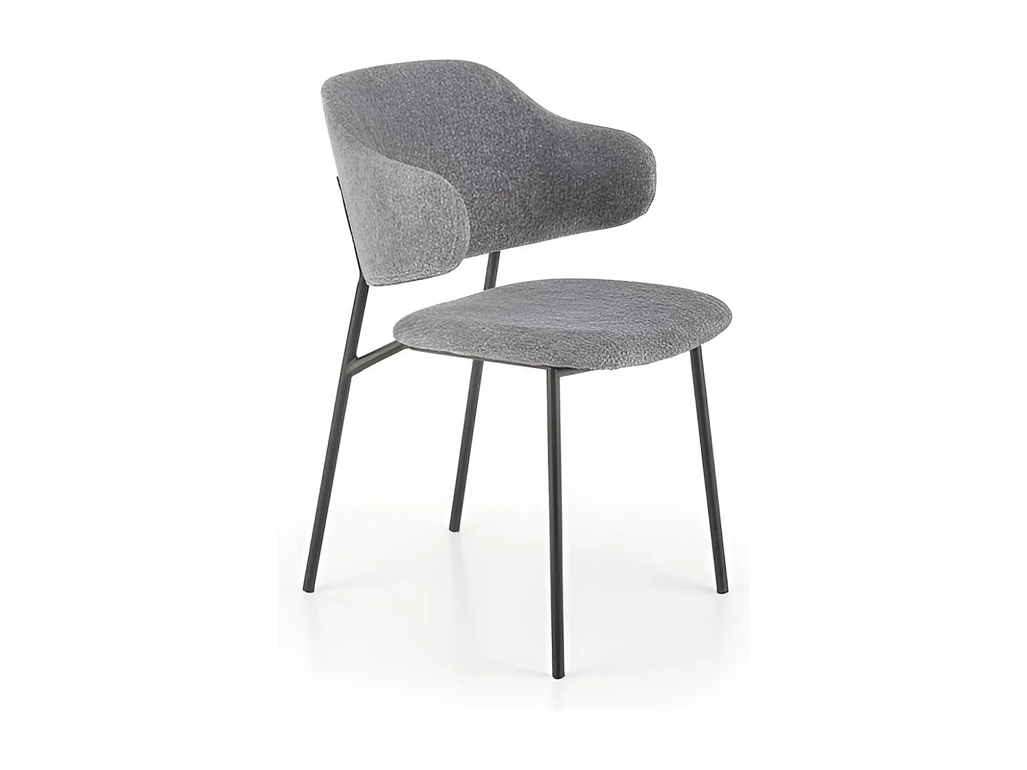 Chaise K497/Housse en tissu/ Gris