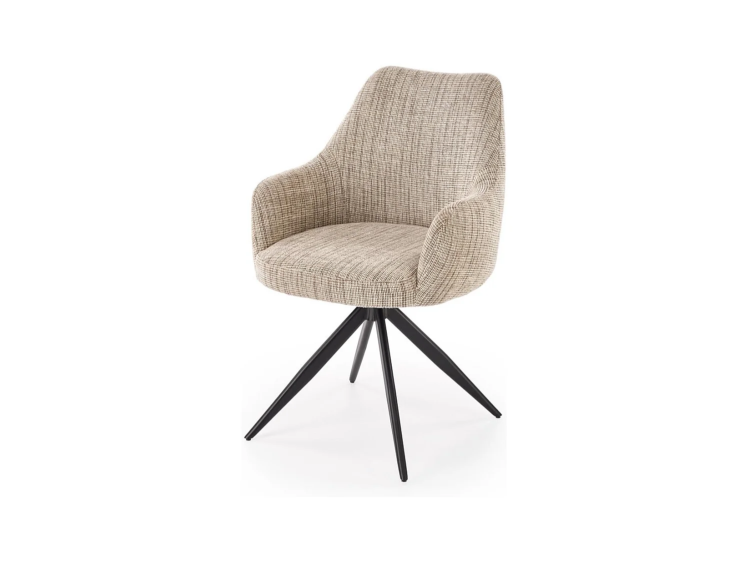 Sedia K564/Rivestimento in tessuto/Funzione girevole/Beige