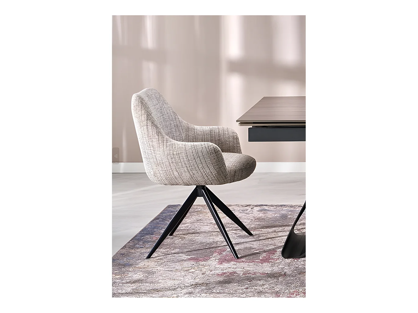 Stuhl K564/Stoffbezug/Drehfunktion/Beige