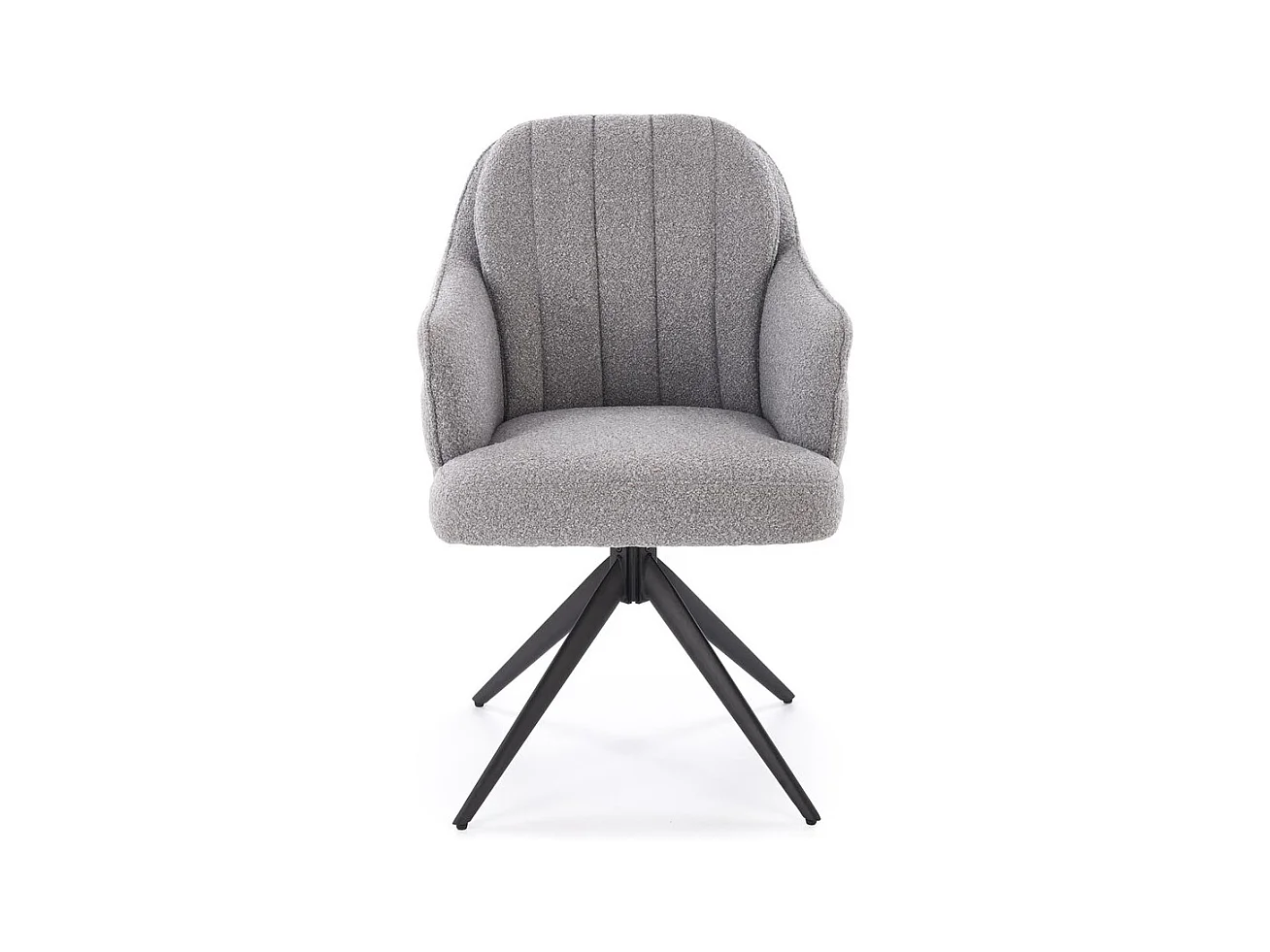 Sedia K570/Rivestimento in tessuto/Funzione girevole/Grigio