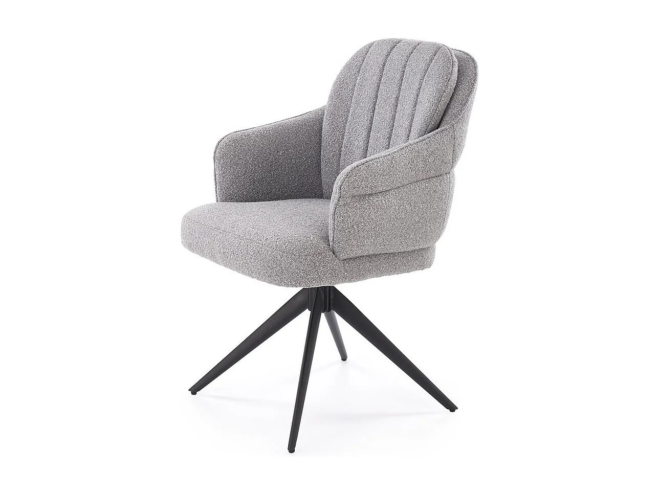 Chaise K570/Revêtement en tissu/Fonction pivotante/Gris