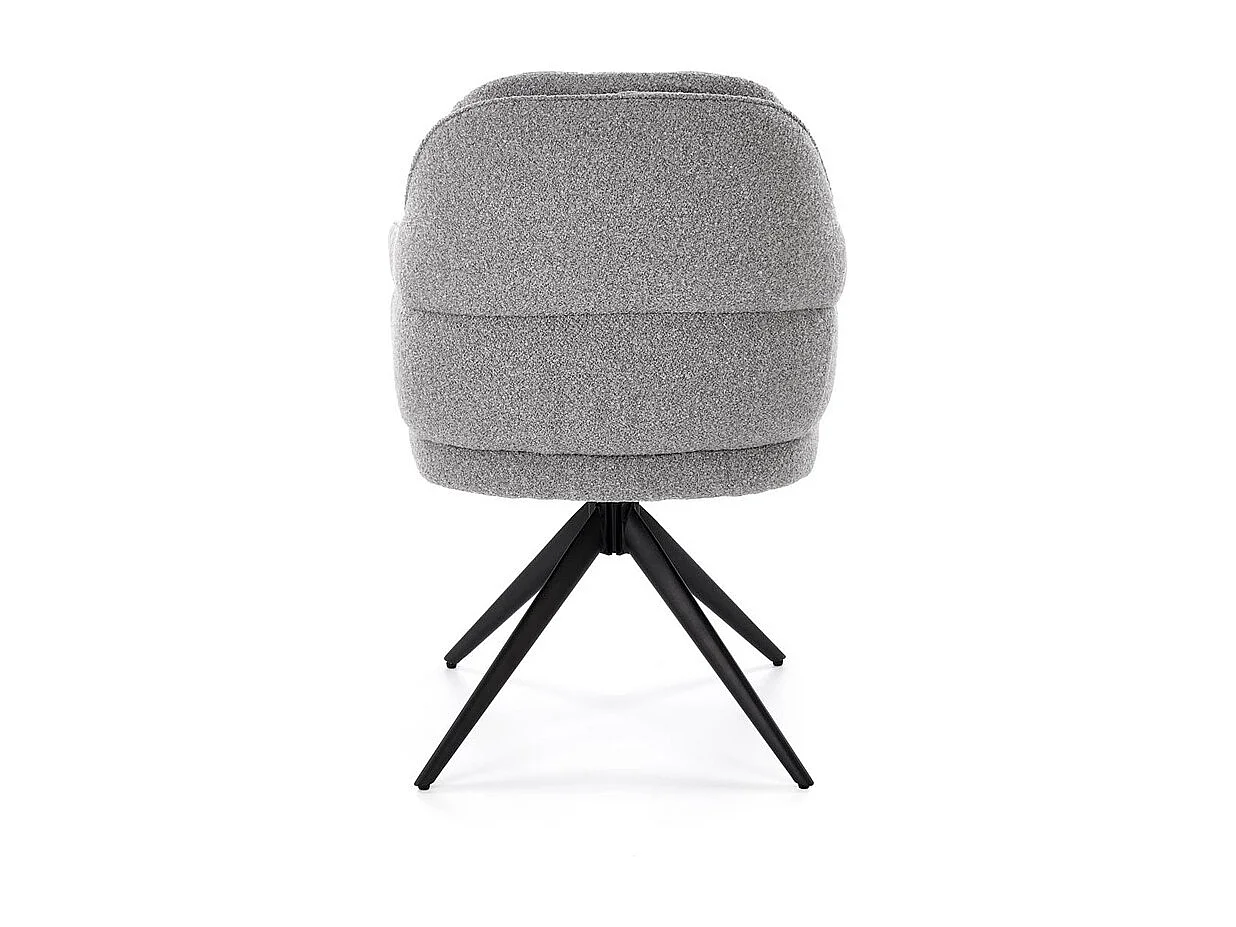 Chaise K570/Revêtement en tissu/Fonction pivotante/Gris