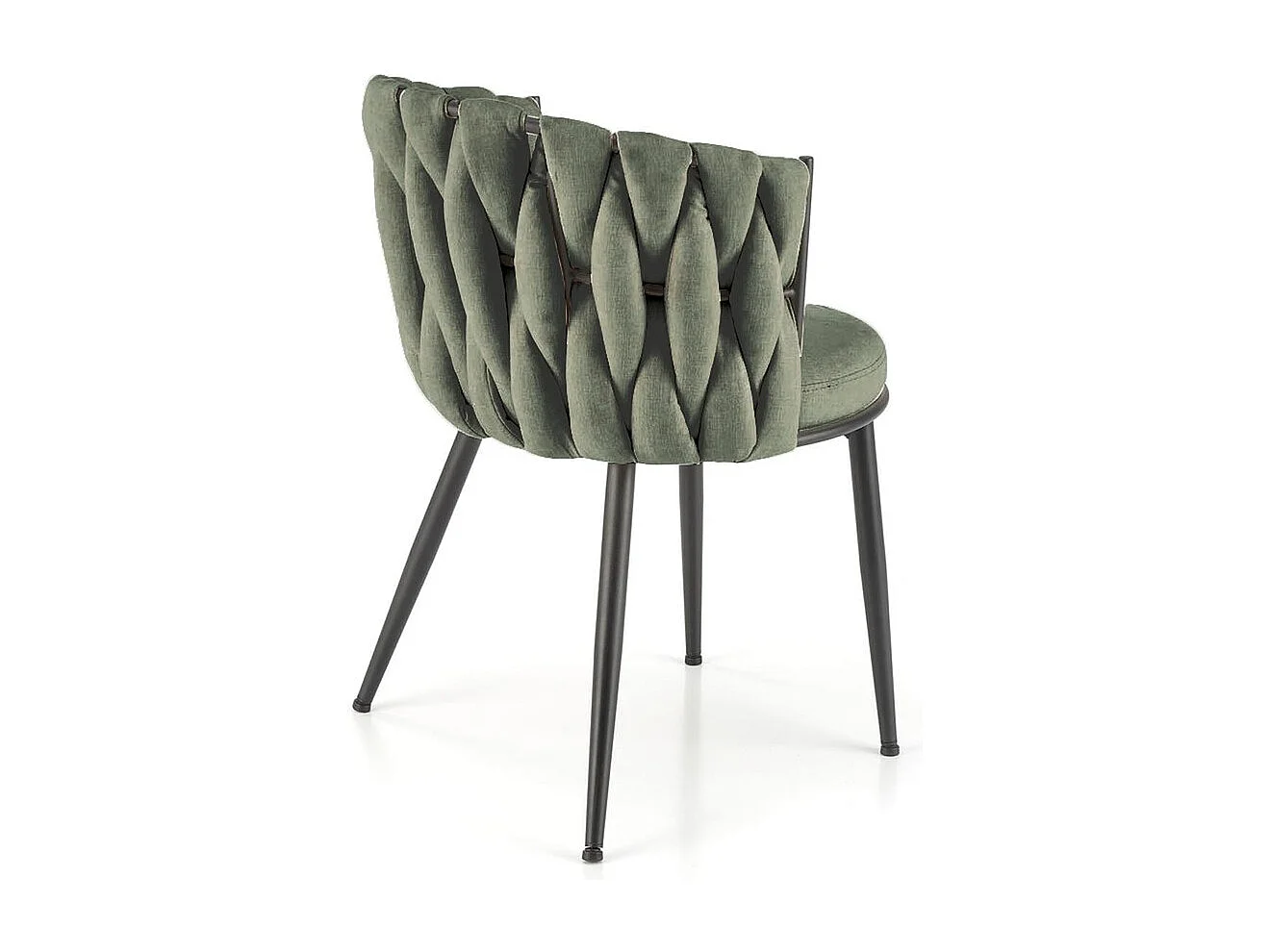 Chaise K516/Revêtement tissu métal/Vert