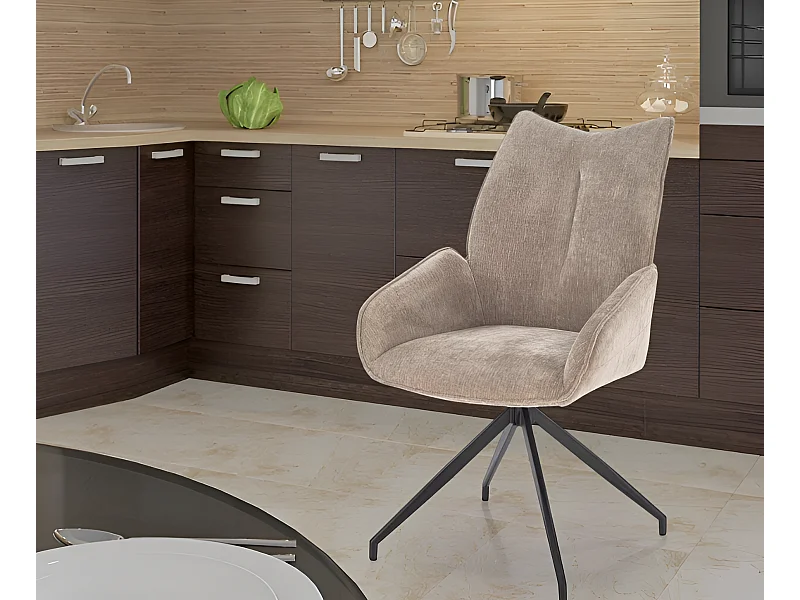Stuhl K553/Stoffbezug/Drehfunktion/Beige