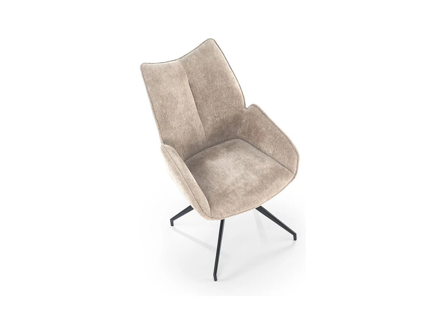 Sedia K553/Rivestimento in tessuto/Funzione girevole/Beige