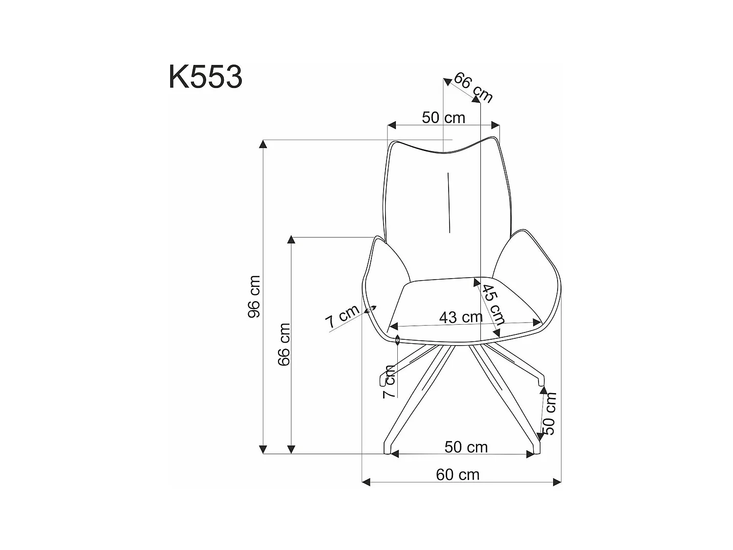 Sedia K553/Rivestimento in tessuto/Funzione girevole/Beige