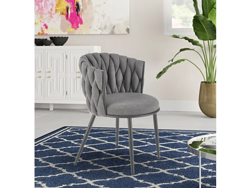 Chaise K516/Tissu&Métal/Anthracite