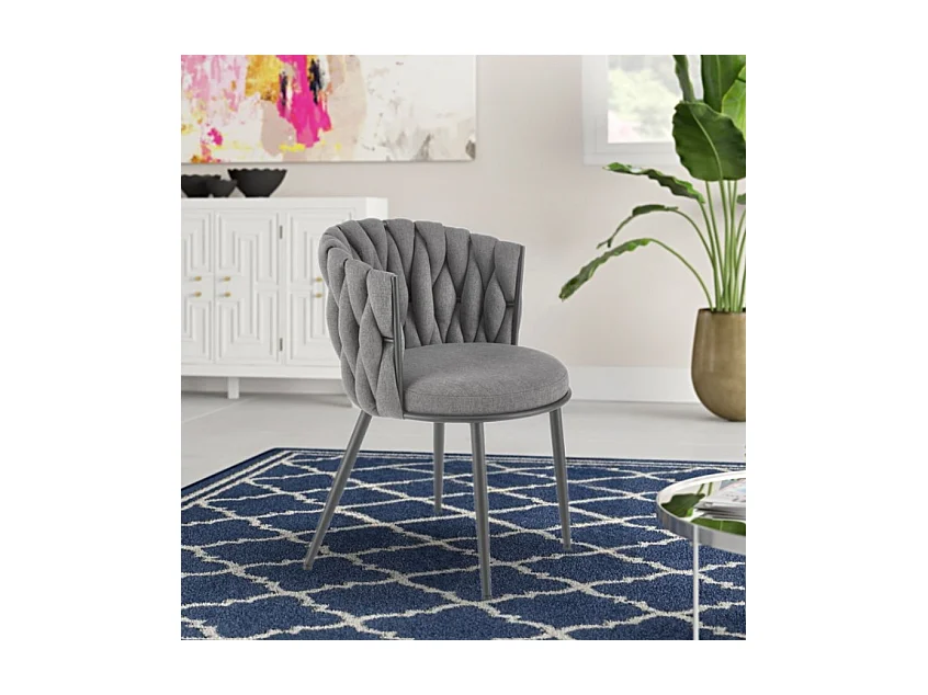 Stuhl K516/Stoff&Metall/Anthrazit