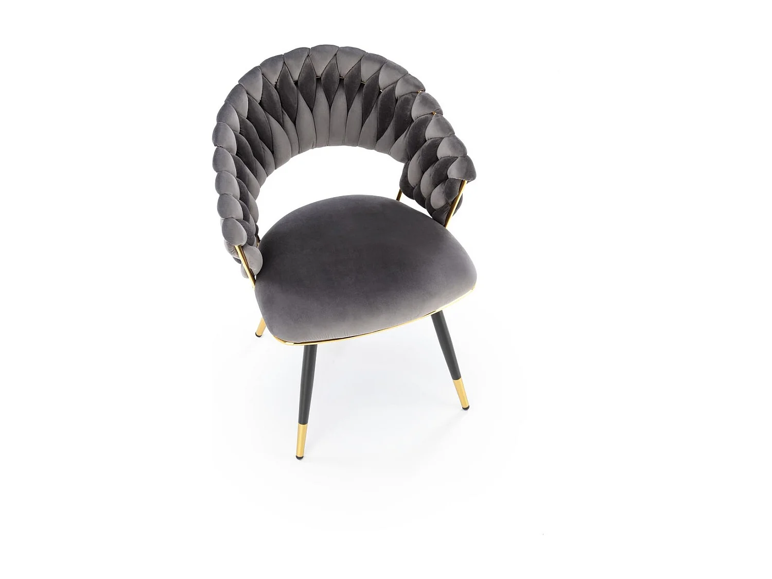 Chaise K551/Revêtement tissu métal/Gris