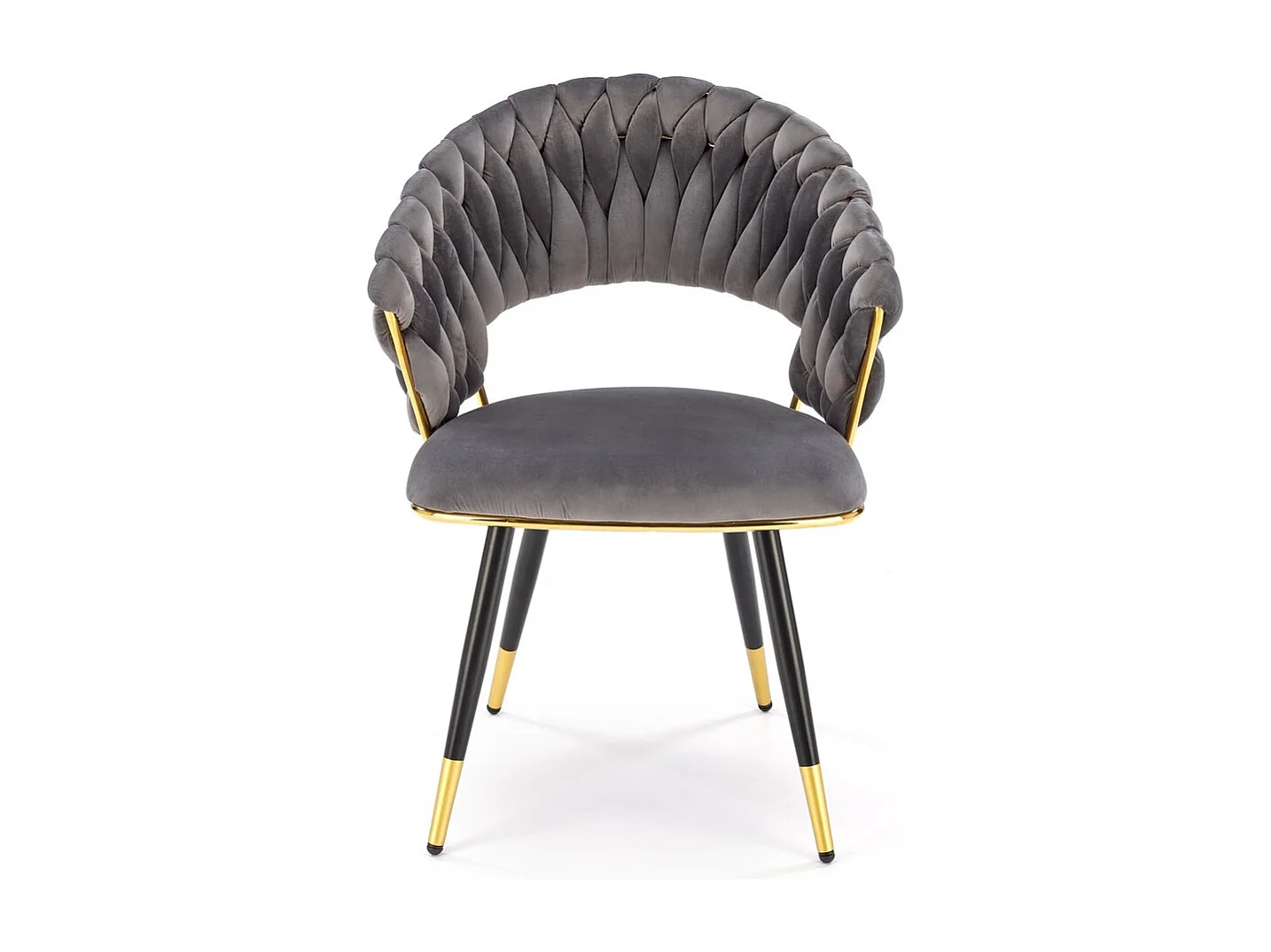 Chaise K551/Revêtement tissu métal/Gris