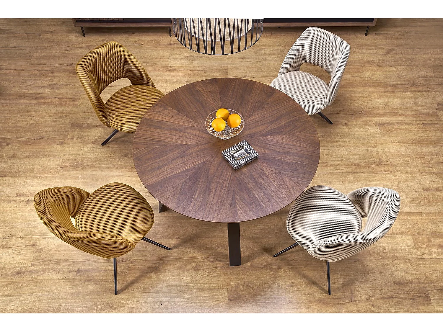 Sedia K546/rivestimento in tessuto/funzione girevole/Beige