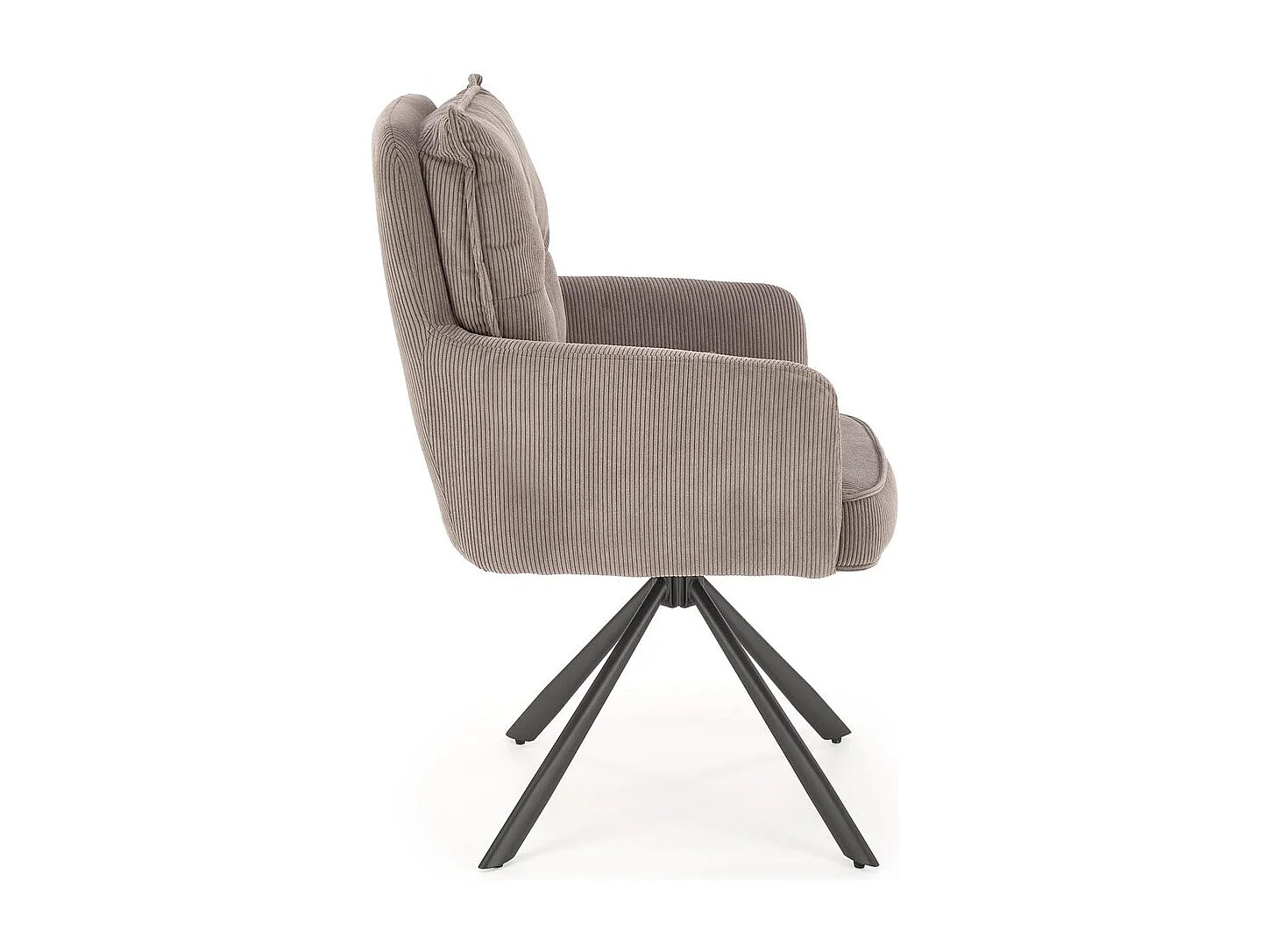 Stuhl K528/Drehfunktion/Stoffbezug/Grau