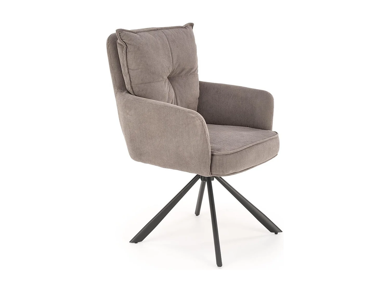 Stuhl K528/Drehfunktion/Stoffbezug/Grau