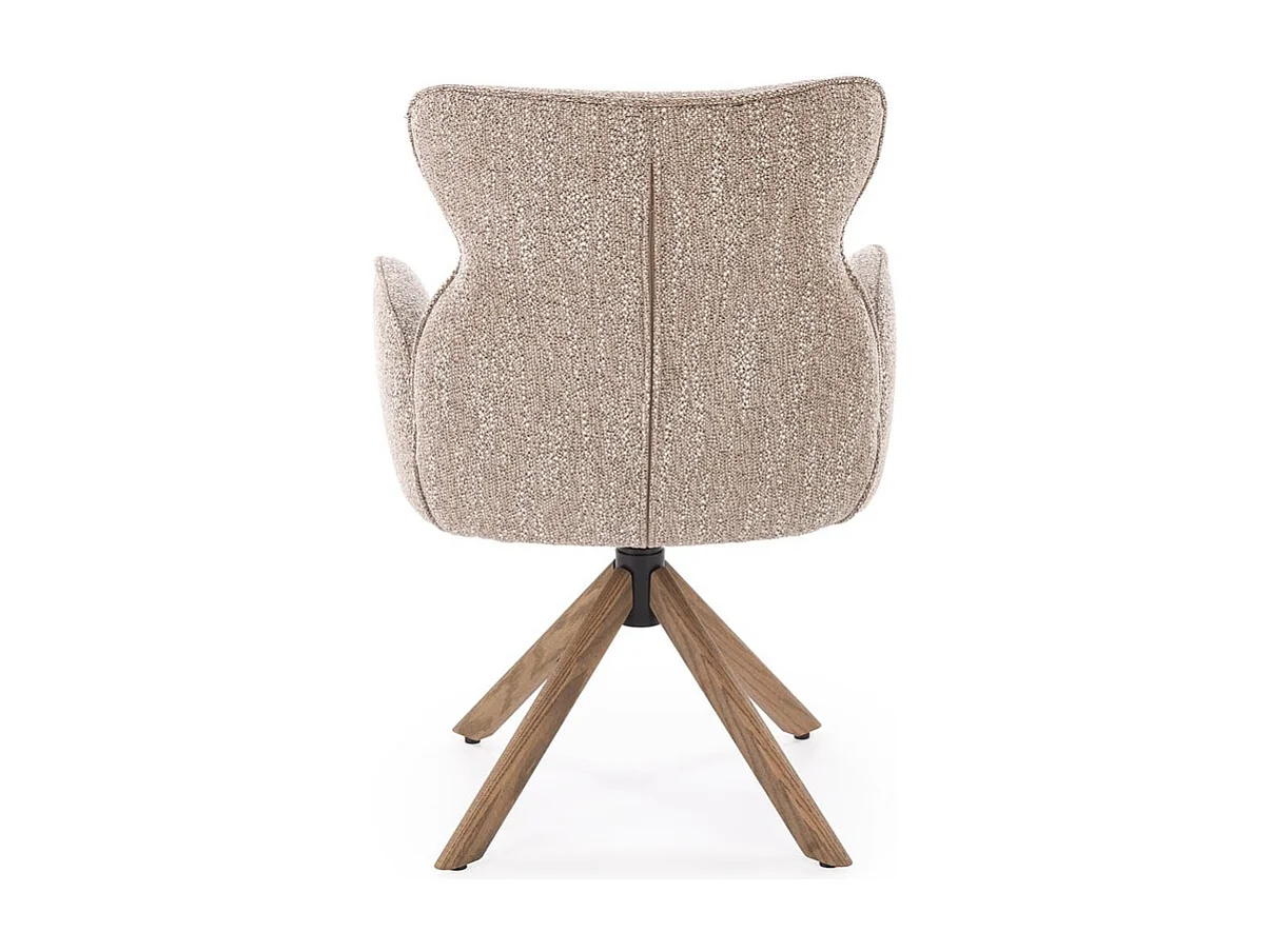 Chaise K585/Pivotante/Revêtement en tissu/Marron