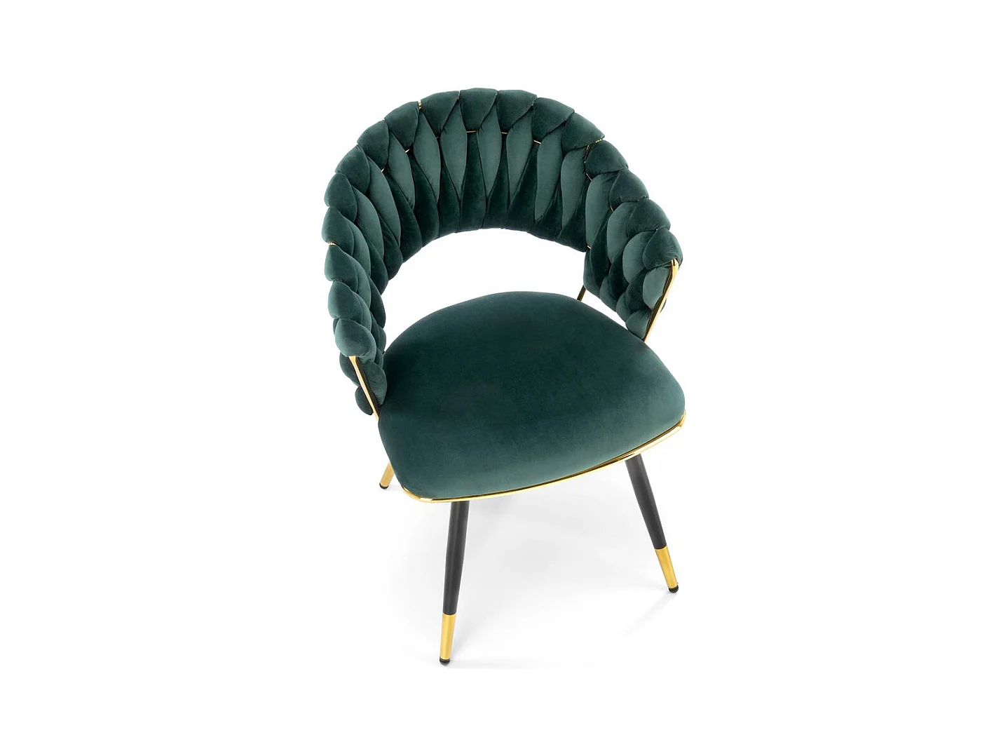 Chaise K551/Revêtement tissu métal/Vert