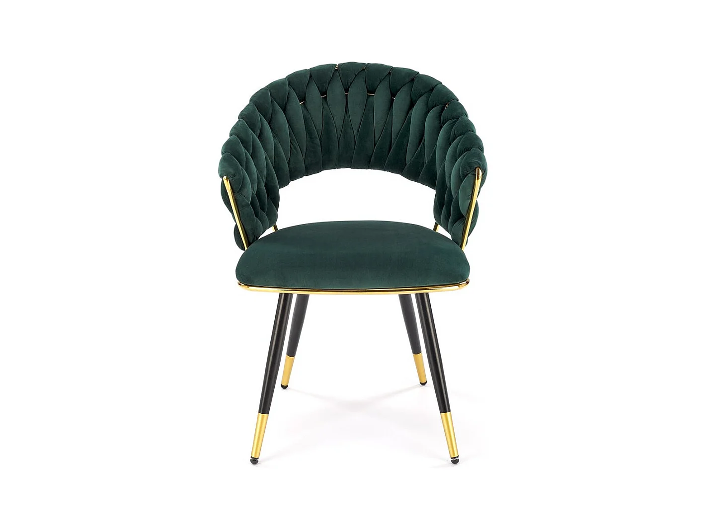 Chaise K551/Revêtement tissu métal/Vert
