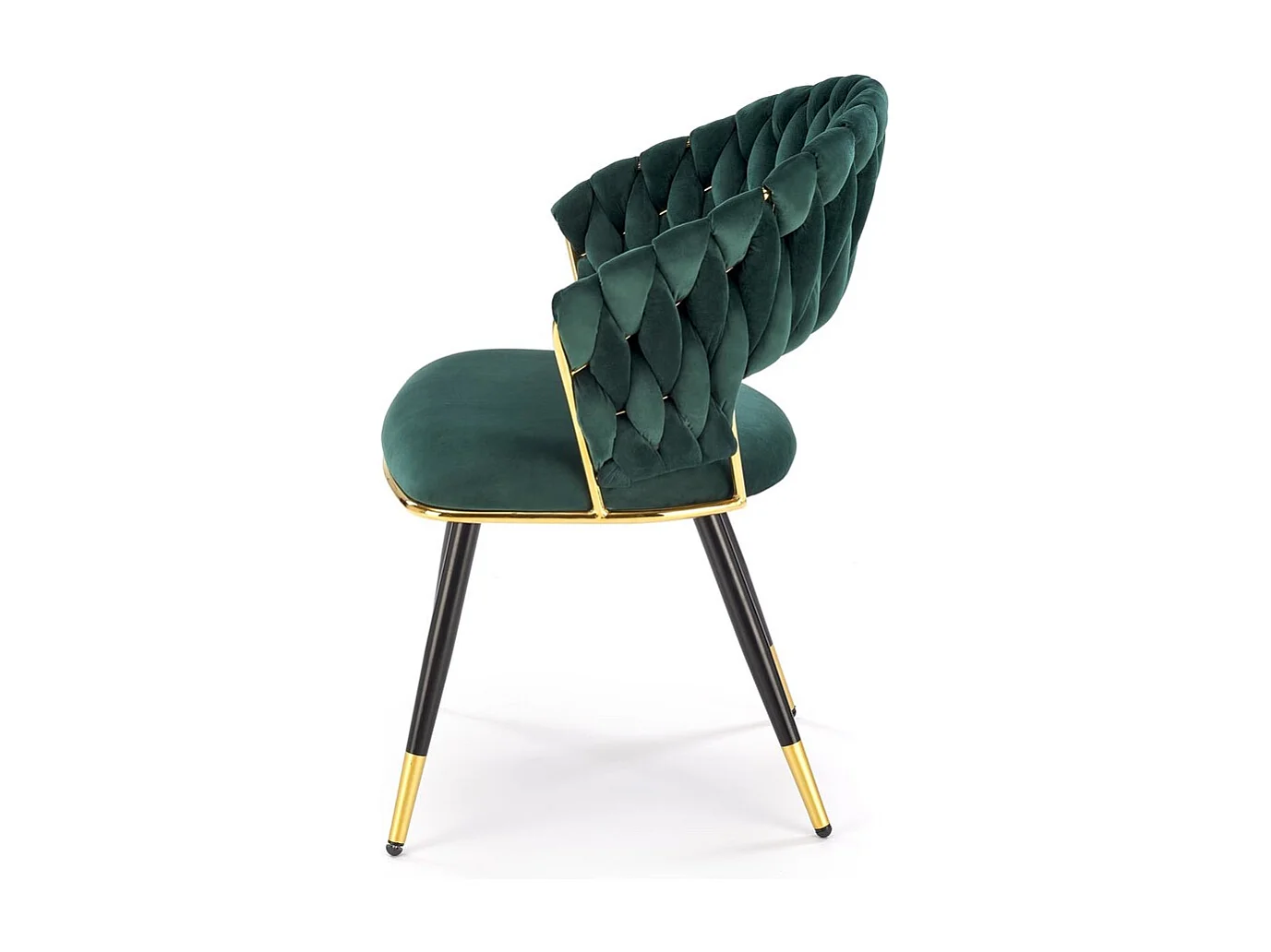 Chaise K551/Revêtement tissu métal/Vert