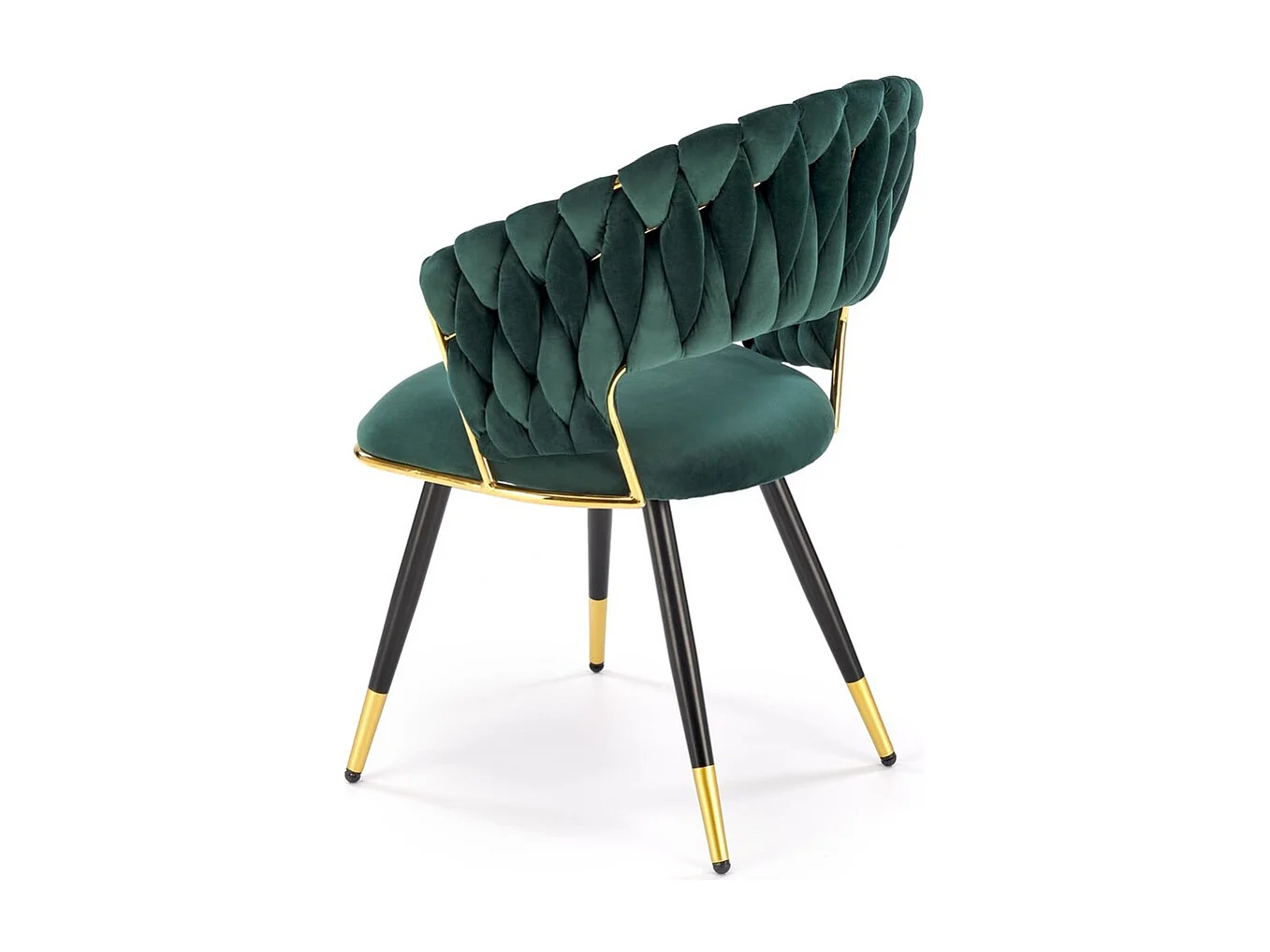 Chaise K551/Revêtement tissu métal/Vert