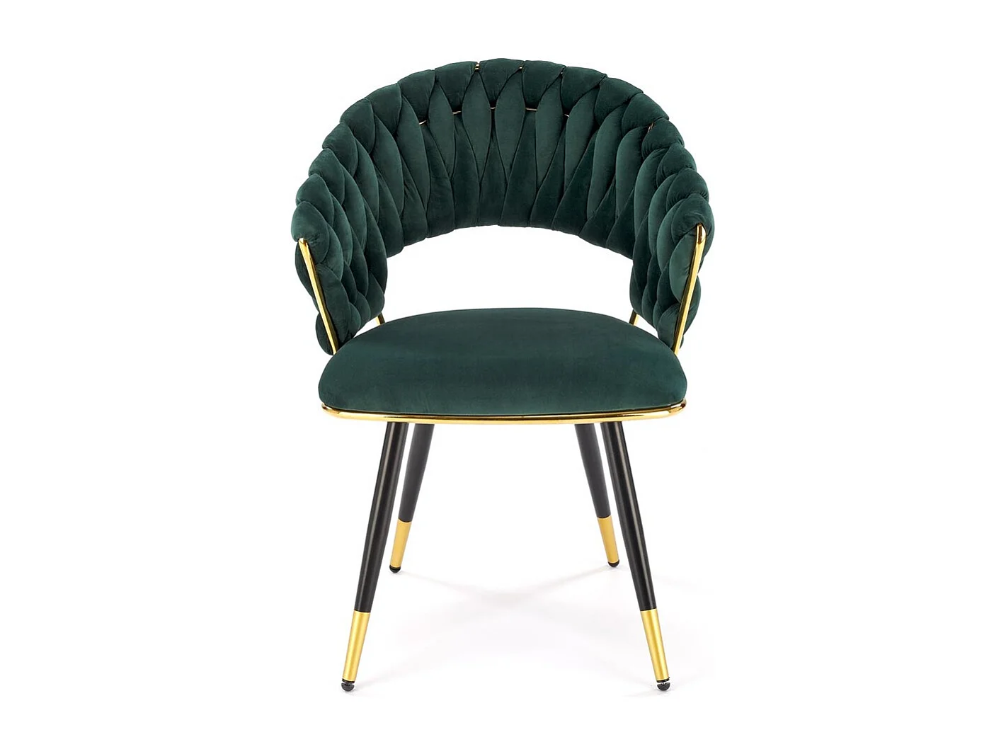 Sedia K551/Rivestimento in tessuto metallo/Verde