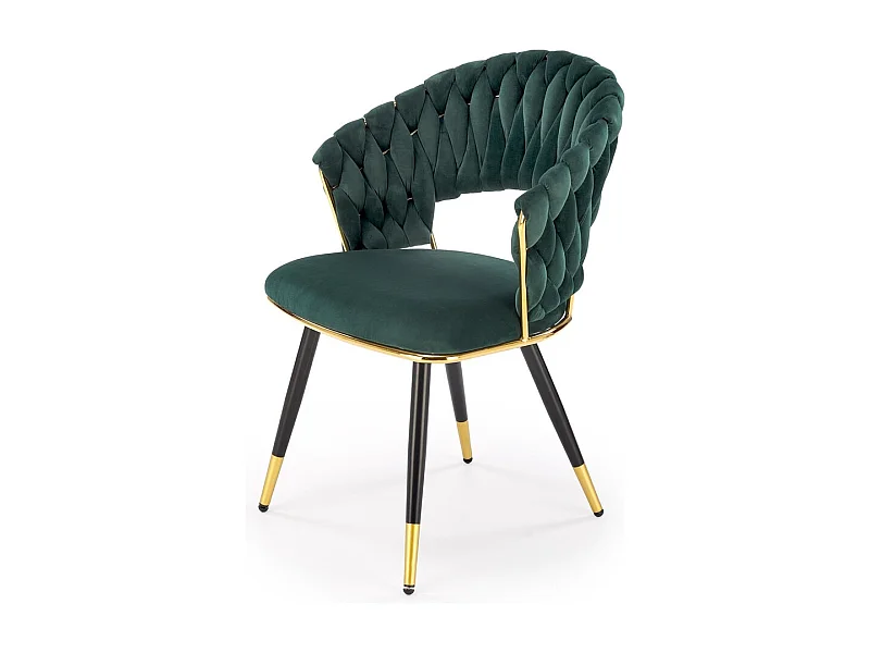 Chaise K551/Revêtement tissu métal/Vert