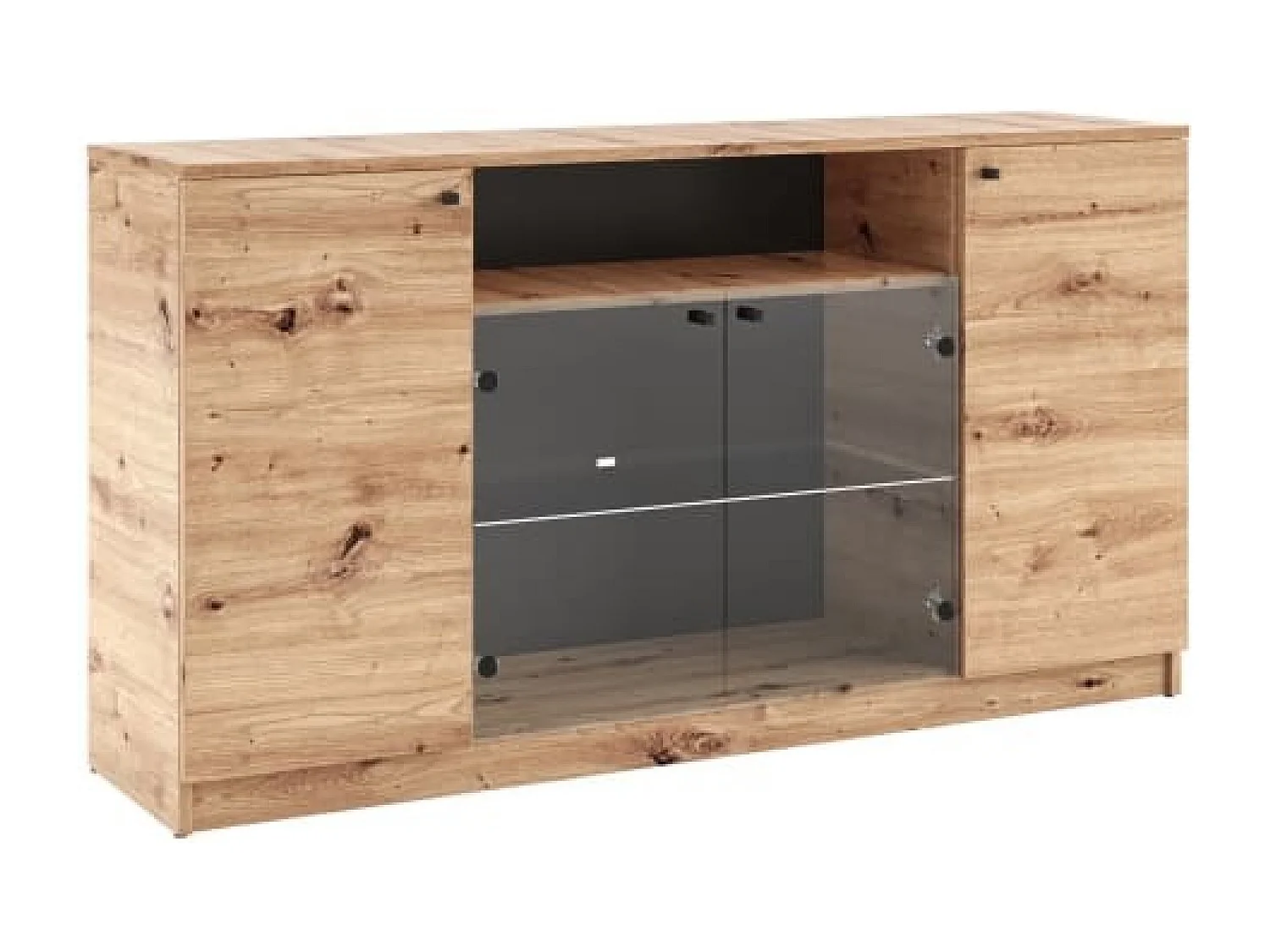 Sideboard Evy I LED/Drehtüren braun