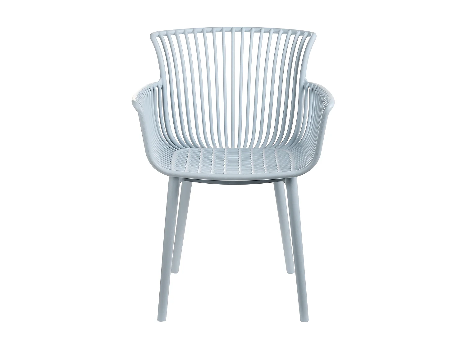 Lot de 4 chaises de jardin PESARO Bleu clair