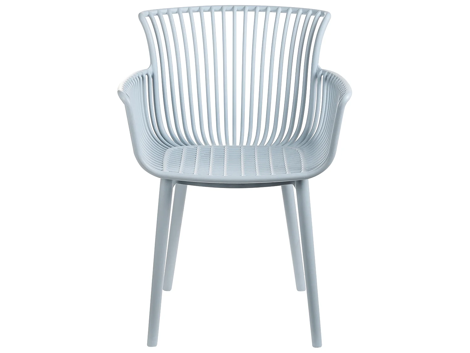 Lot de 4 chaises de jardin PESARO Bleu clair