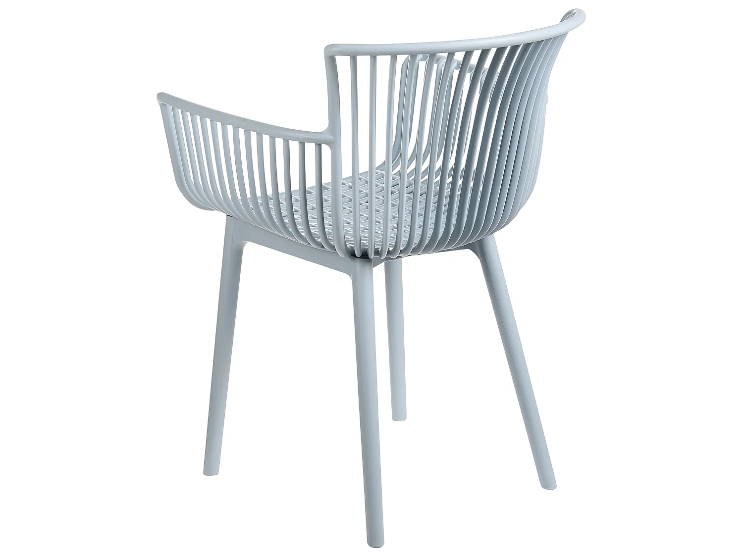 Lot de 4 chaises de jardin PESARO Bleu clair