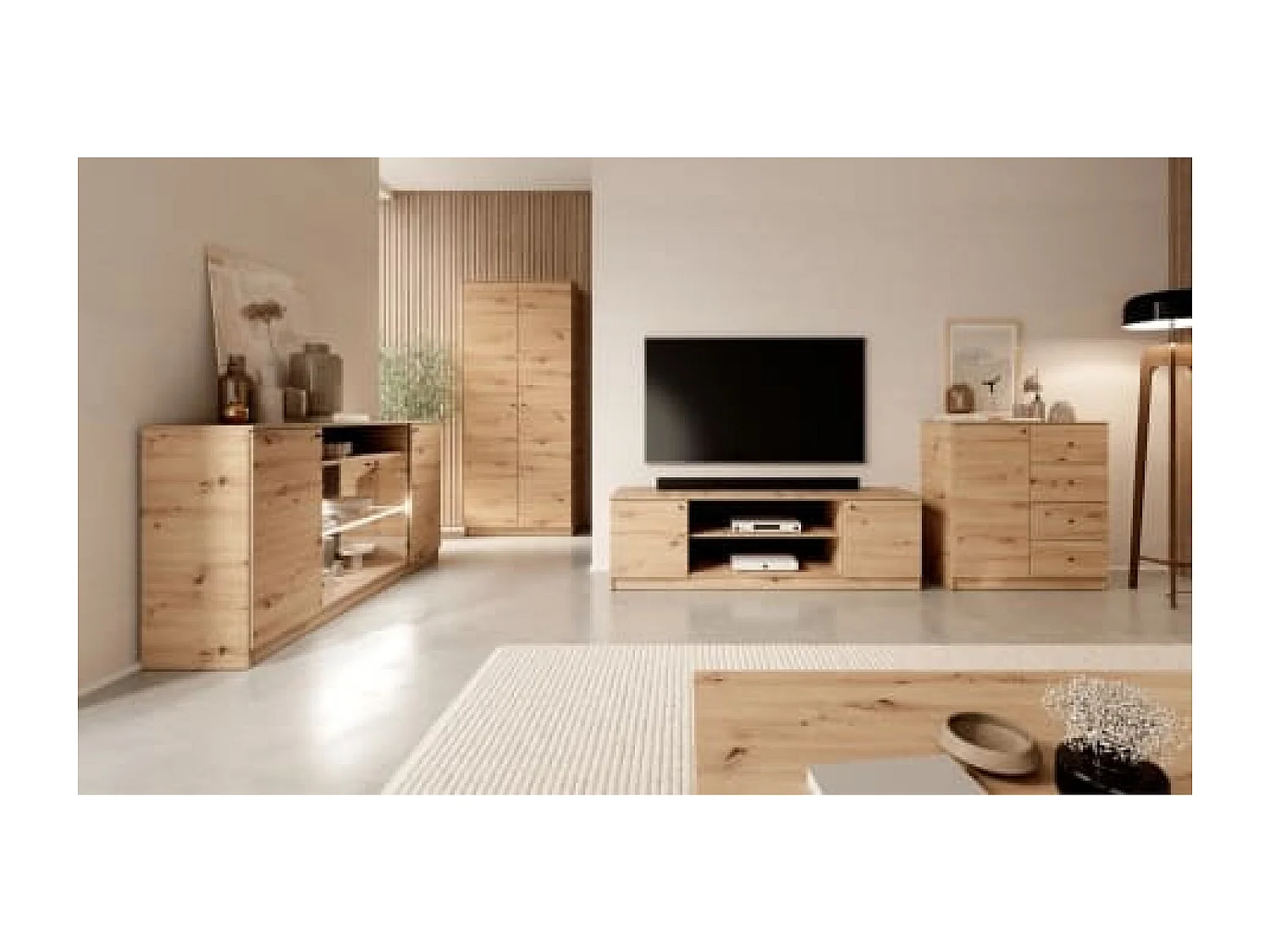 Sideboard Evy I/Drehtüren/braun