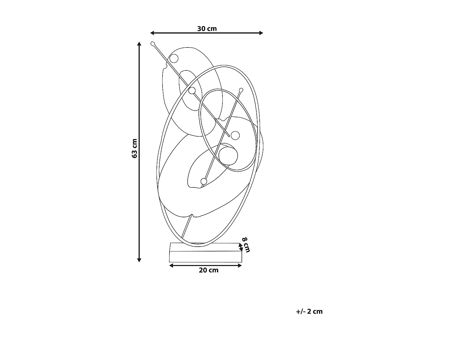 Accessoire Décoratif LUSK Métal Doré