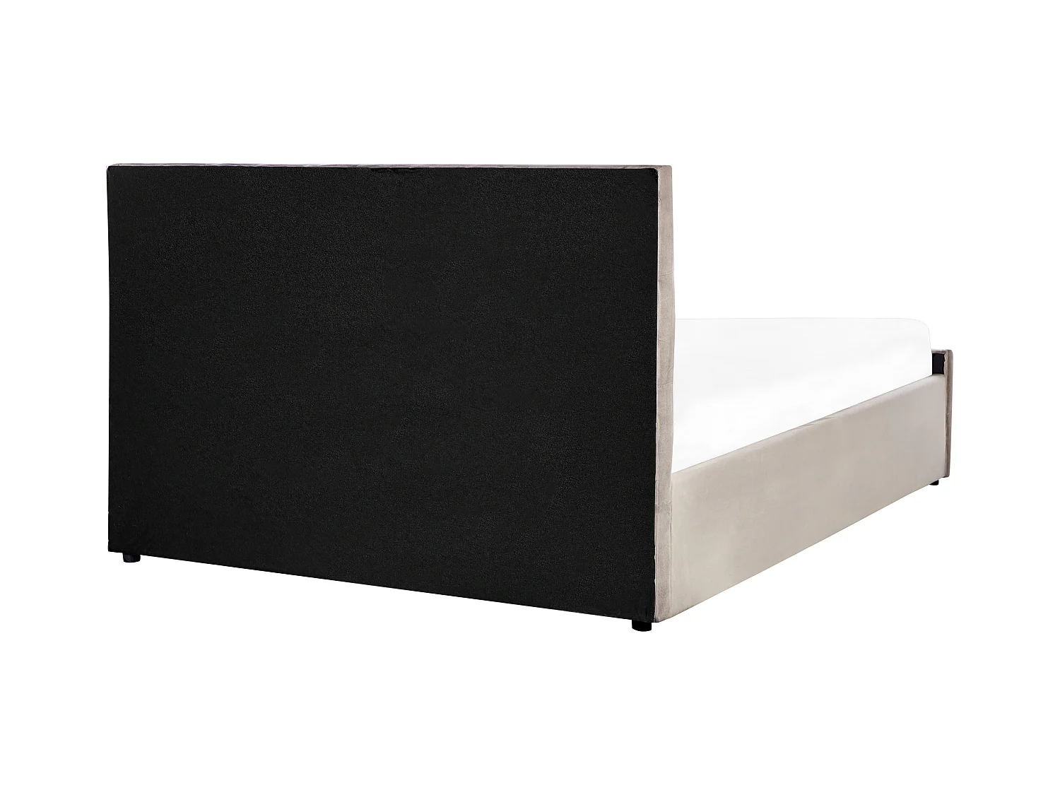 Lit ottoman Velours AMIENS 140 x 200 cm Taupe