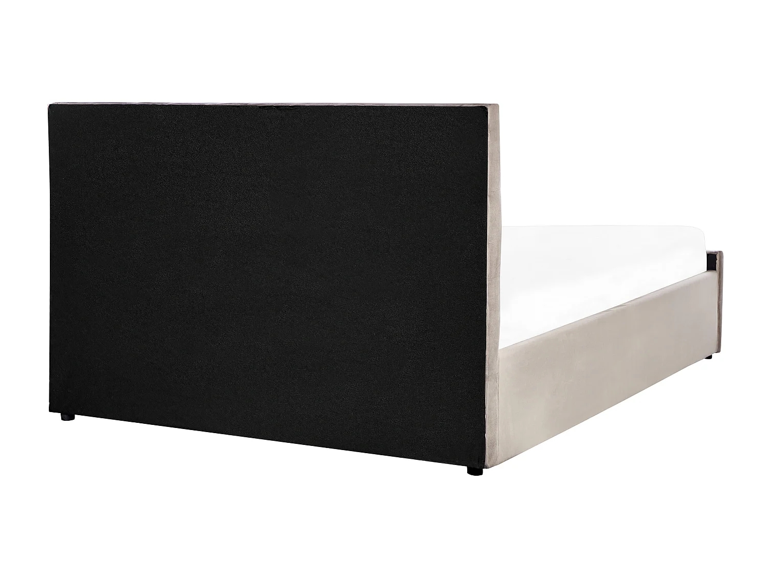 Lit ottoman Velours AMIENS 140 x 200 cm Taupe