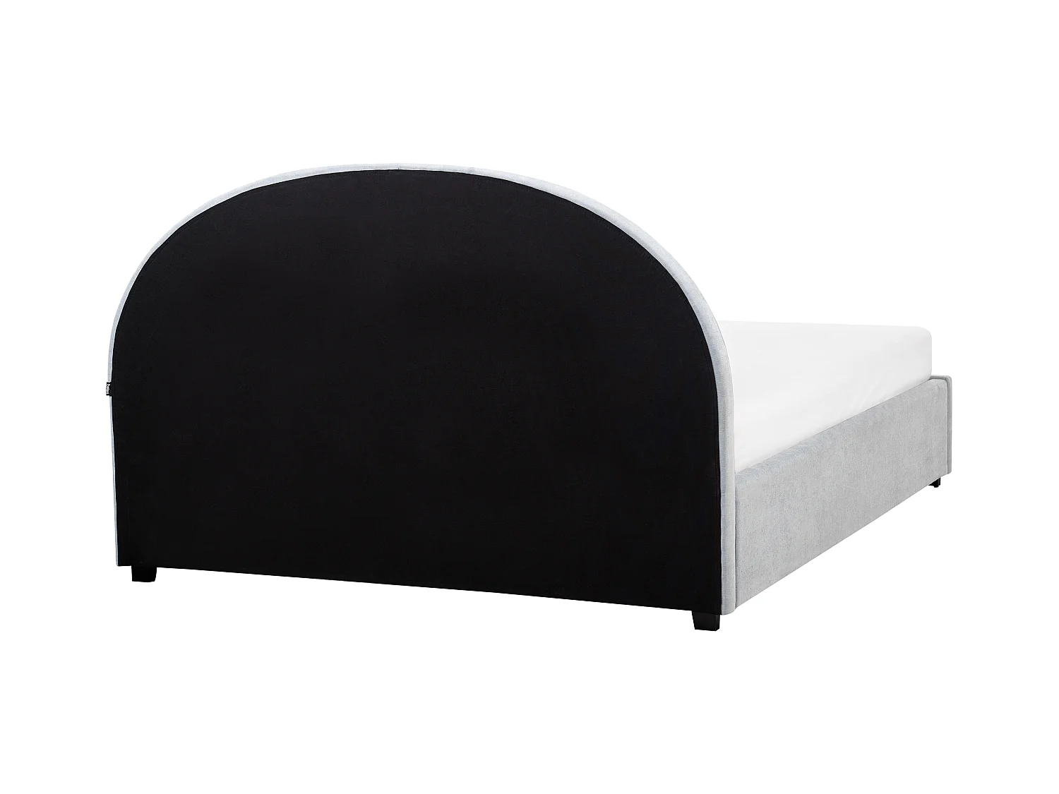 Lit ottoman Tissu VAUCLUSE 160 x 200 cm Bleu clair