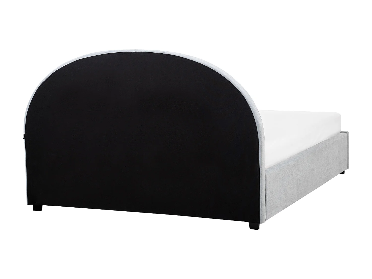 Lit ottoman Tissu VAUCLUSE 160 x 200 cm Bleu clair